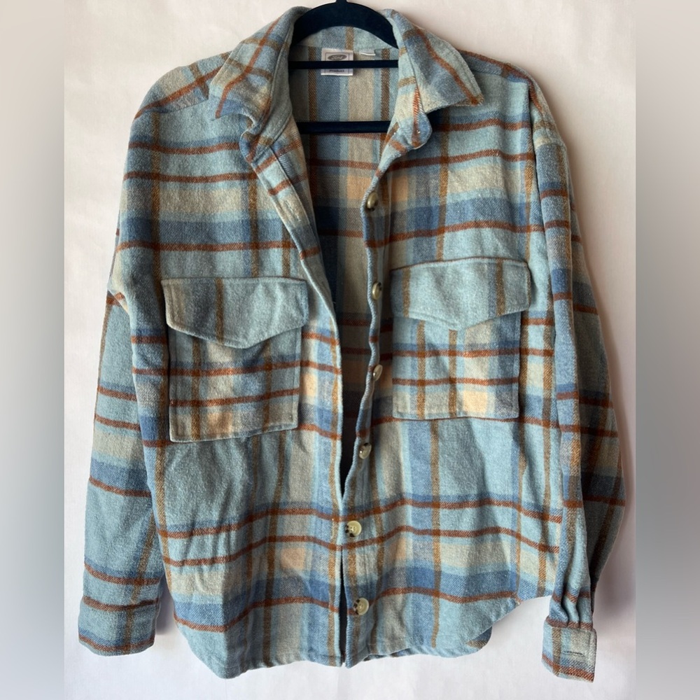 Women's Ford Bronco Graphic Shacket - Light Blue size Small